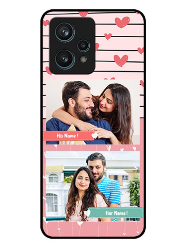 Custom Realme 9 4G Custom Glass Mobile Case - Photo with Heart Design