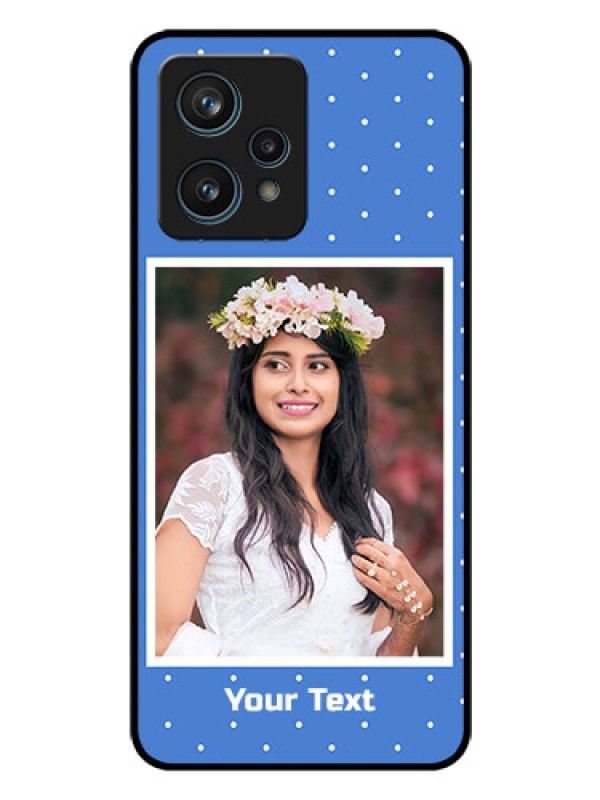 Custom Realme 9 4G Photo Printing on Glass Case - Polka dots design