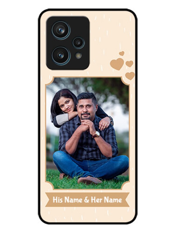 Custom Realme 9 4G Custom Glass Phone Case - with confetti love design