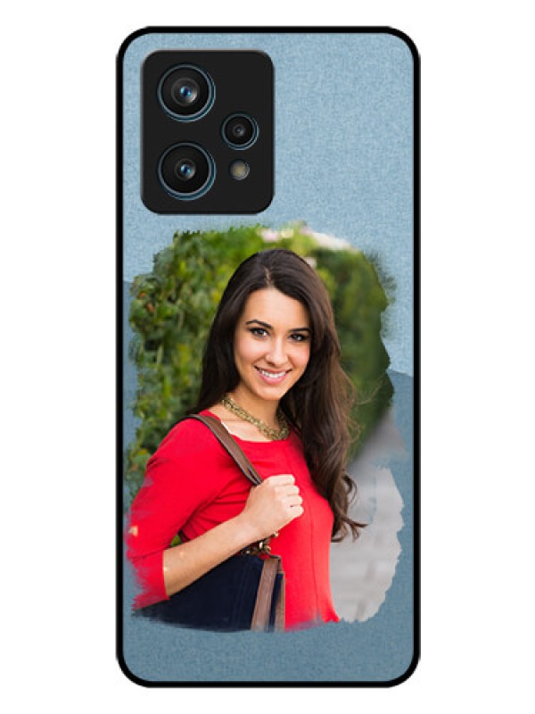 Custom Realme 9 4G Custom Glass Mobile Case - Grunge Line Art Design