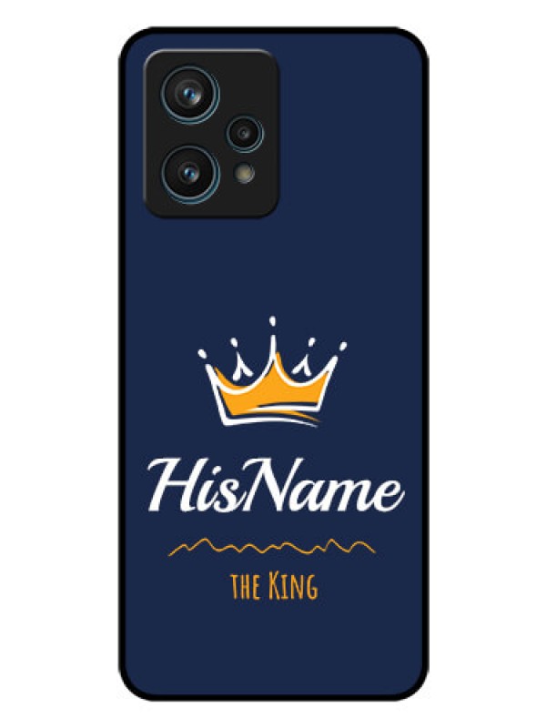 Custom Realme 9 4G Glass Phone Case King with Name