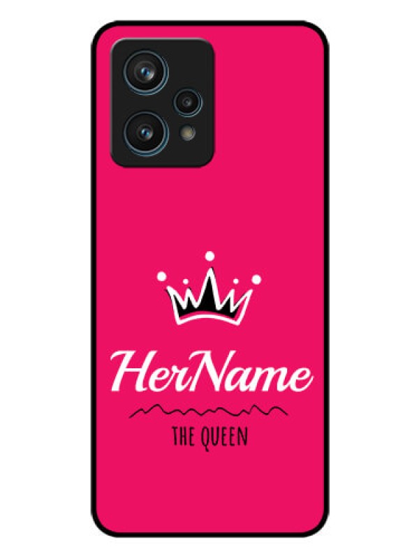 Custom Realme 9 4G Glass Phone Case Queen with Name