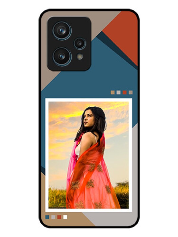 Custom Realme 9 4G Personalized Glass Phone Case - Retro color pallet Design