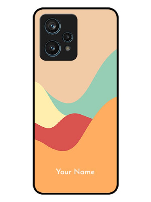 Custom Realme 9 4G Personalized Glass Phone Case - Ocean Waves Multi-colour Design
