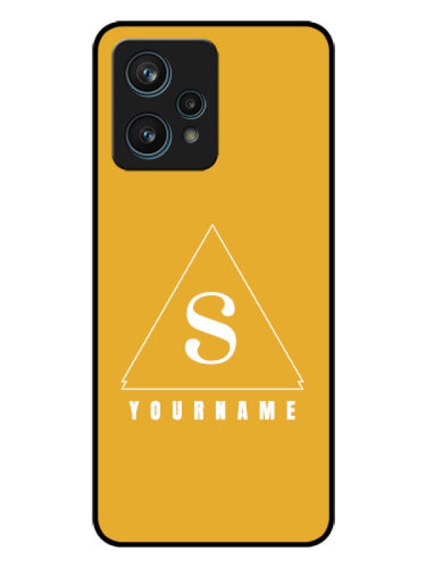 Custom Realme 9 4G Personalized Glass Phone Case - simple triangle Design