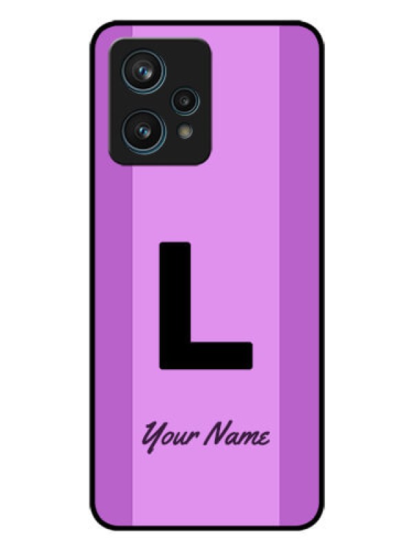 Custom Realme 9 4G Custom Glass Phone Case - Tricolor custom text Design
