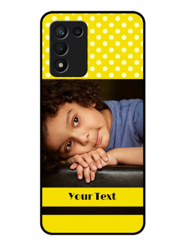 Custom Realme 9 5G Speed Edition Custom Glass Phone Case - Bright Yellow Case Design