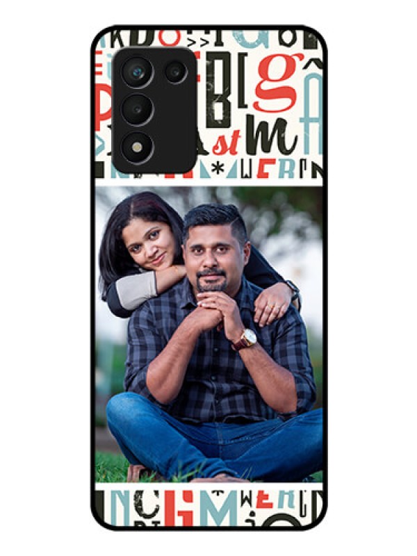 Custom Realme 9 5G Speed Edition Personalized Glass Phone Case - Alphabet Design
