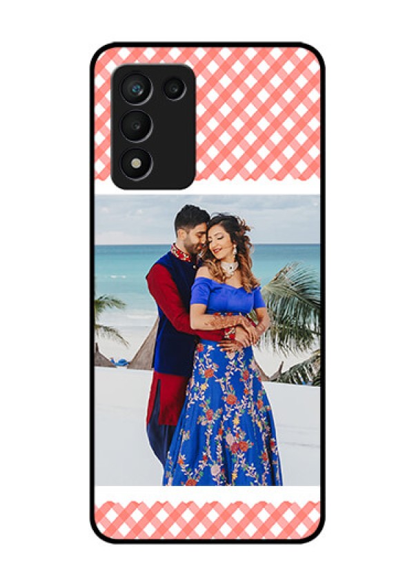 Realme 9 5G Speed Edition Personalized Glass Phone Case - Pink Pattern Design