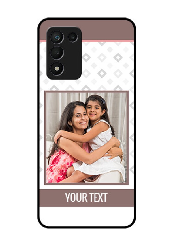 Realme 9 5G Speed Edition Photo Printing on Glass Case - Simple Diamond Design