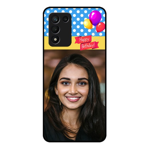 Realme 9 5G Speed Edition Custom Glass Mobile Case - Happy Birthday Design