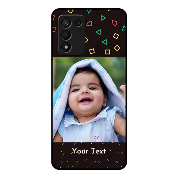 Realme 9 5G Speed Edition Custom Glass Phone Case - with confetti birthday design Realme 9 5G Speed Edition Custom Glass Phone Case - with confetti birthday design