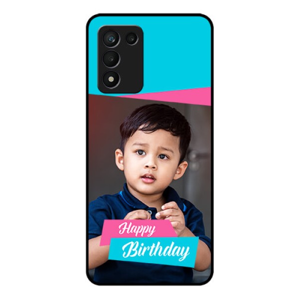 Realme 9 5G Speed Edition Personalized Glass Phone Case - Image Holder with 2 Color Design