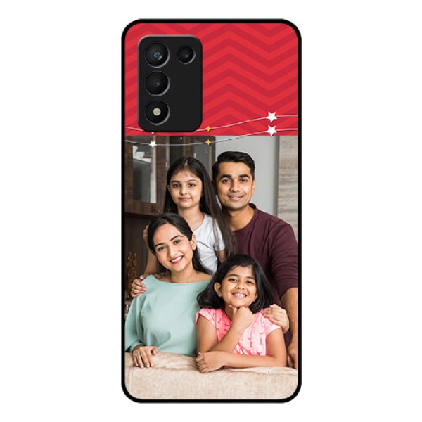 Realme 9 5G Speed Edition Personalized Glass Phone Case - Happy Family Design