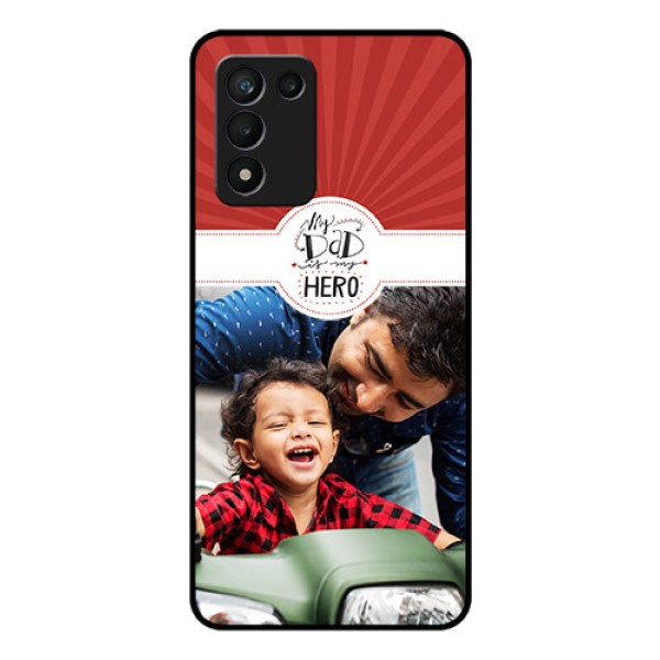 Realme 9 5G Speed Edition Photo Printing on Glass Case - My Dad Hero Design