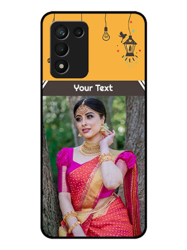 Custom Realme 9 5G Speed Edition Custom Glass Mobile Case - with Family Picture and Icons