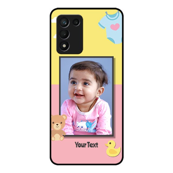Realme 9 5G Speed Edition Photo Printing on Glass Case - Kids 2 Color Design