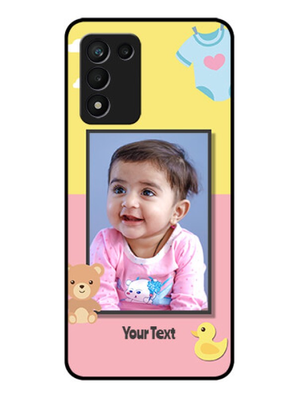 Custom Realme 9 5G Speed Edition Photo Printing on Glass Case - Kids 2 Color Design