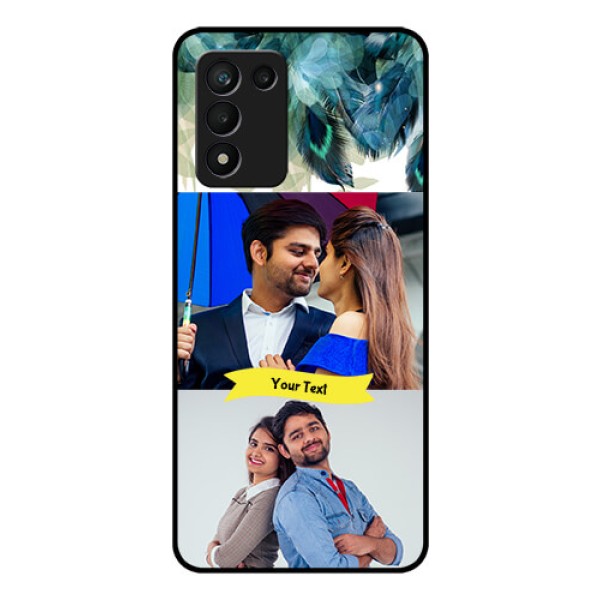 Realme 9 5G Speed Edition Personalized Glass Phone Case - Image with Boho Peacock Feather Design Realme 9 5G Speed Edition Personalized Glass Phone Case - Image with Boho Peacock Feather Design