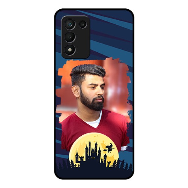 Realme 9 5G Speed Edition Photo Printing on Glass Case - Halloween Witch Design