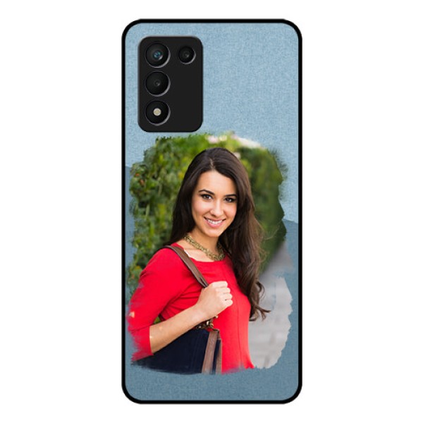 Realme 9 5G Speed Edition Custom Glass Mobile Case - Grunge Line Art Design