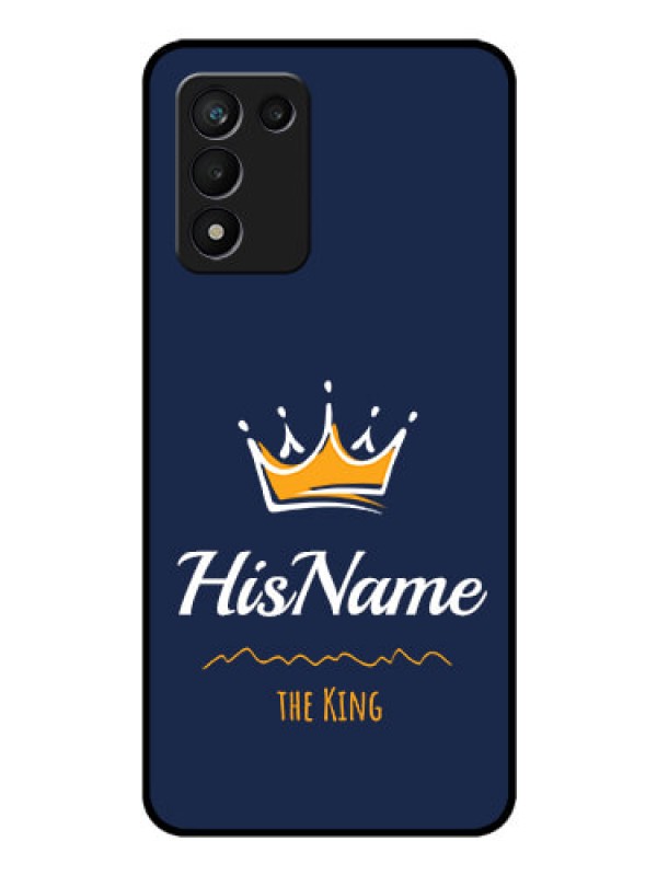 Custom Realme 9 5G Speed Edition Glass Phone Case King with Name