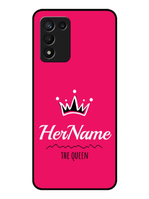 Custom Realme 9 5G Speed Edition Glass Phone Case Queen with Name