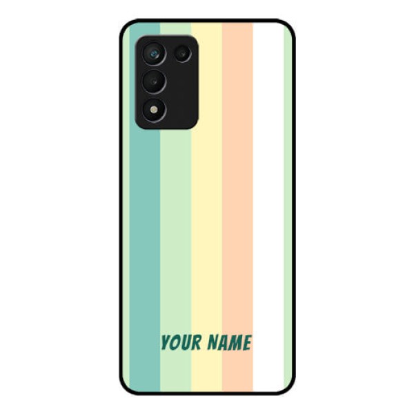 Realme 9 5G Speed Edition Photo Printing on Glass Case - Multi-colour Stripes Design Realme 9 5G Speed Edition Photo Printing on Glass Case - Multi-colour Stripes Design