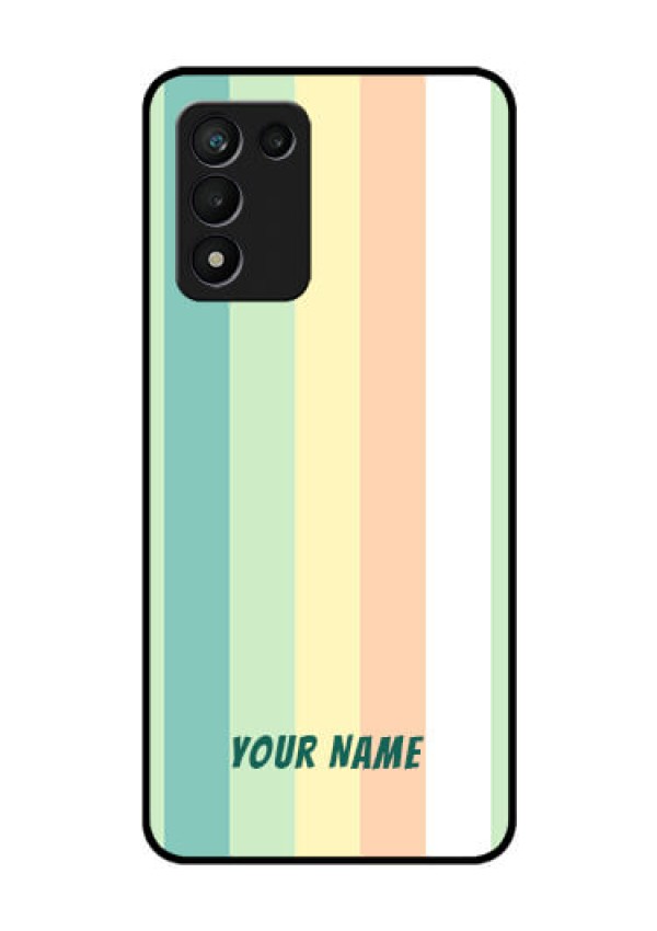 Realme 9 5G Speed Edition Photo Printing on Glass Case - Multi-colour Stripes Design