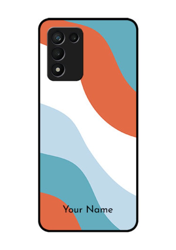 Realme 9 5G Speed Edition Custom Glass Mobile Case - coloured Waves Design
