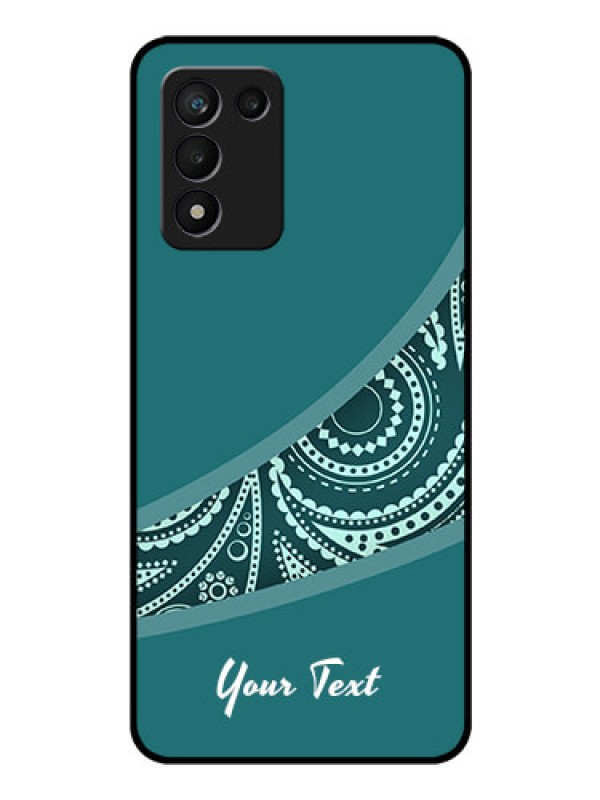 Custom Realme 9 5G Speed Edition Photo Printing on Glass Case - semi visible floral Design