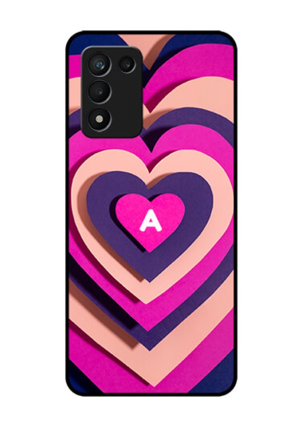 Realme 9 5G Speed Edition Custom Glass Mobile Case - Cute Heart Pattern Design