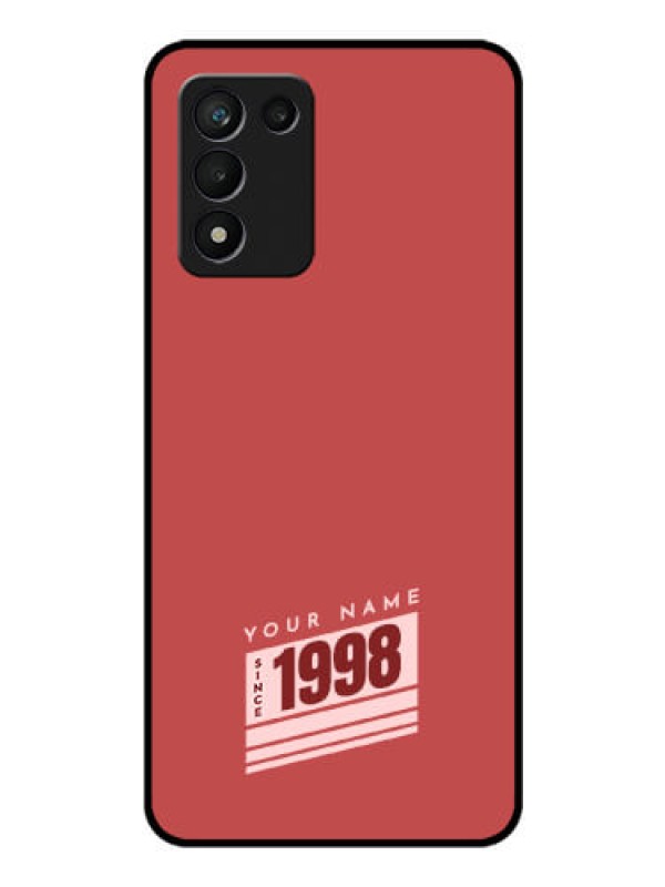 Custom Realme 9 5G Speed Edition Custom Glass Phone Case - Red custom year of birth Design