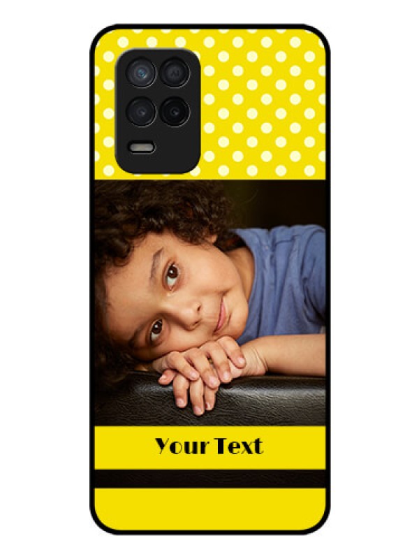 Custom Realme 9 5G Custom Glass Phone Case - Bright Yellow Case Design