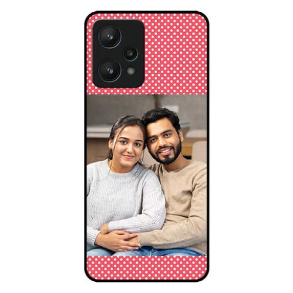 Realme 9 Pro 5G Custom Glass Phone Case - White Dotted Design