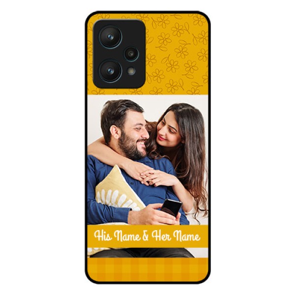 Realme 9 Pro 5G Custom Glass Mobile Case - Yellow Floral Design