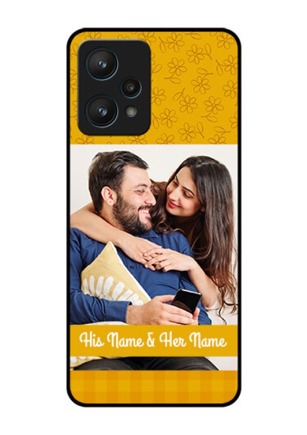 Realme 9 Pro 5G Custom Glass Mobile Case - Yellow Floral Design