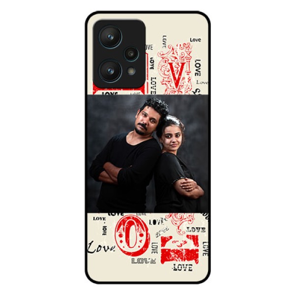 Realme 9 Pro 5G Photo Printing on Glass Case - Trendy Love Design Case Realme 9 Pro 5G Photo Printing on Glass Case - Trendy Love Design Case