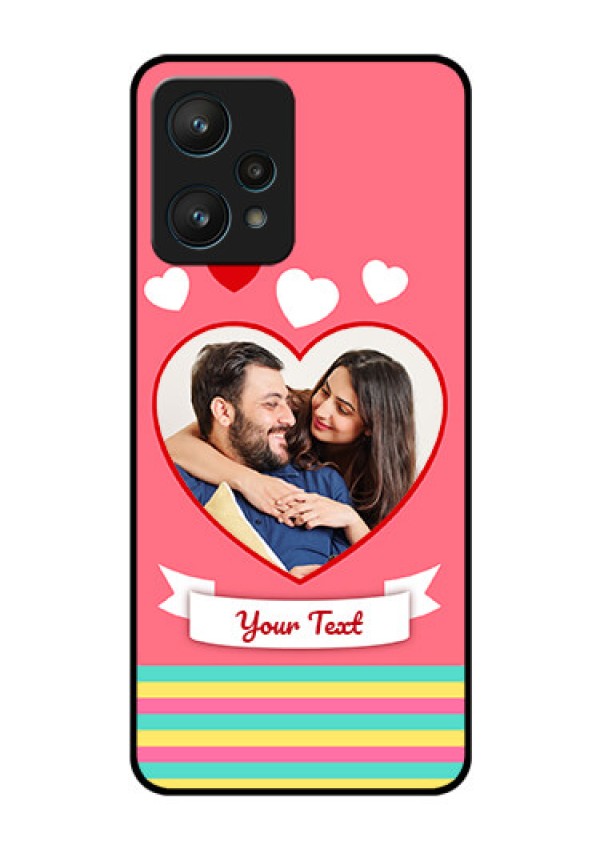 Realme 9 Pro 5G Photo Printing on Glass Case - Love Doodle Design