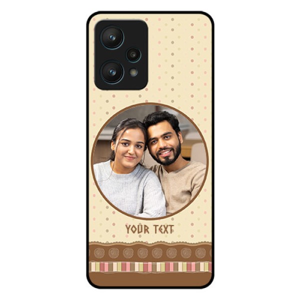 Realme 9 Pro 5G Custom Glass Mobile Case - Brown Dotted Mobile Case Design
