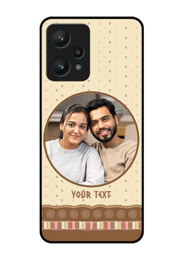 Realme 9 Pro 5G Custom Glass Mobile Case - Brown Dotted Mobile Case Design