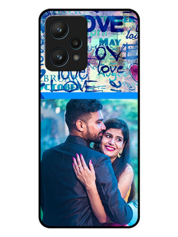 Custom Realme 9 Pro 5G Custom Glass Mobile Case - Colorful Love Design