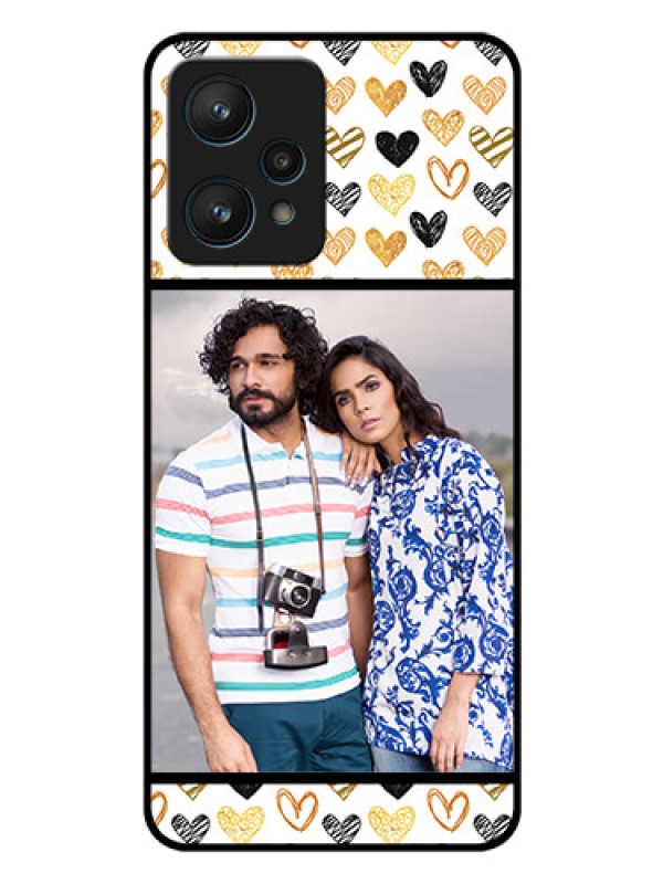 Custom Realme 9 Pro 5G Photo Printing on Glass Case - Love Symbol Design
