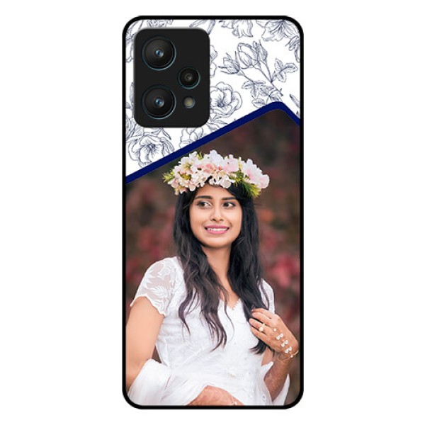 Realme 9 Pro 5G Personalized Glass Phone Case - Premium Floral Design