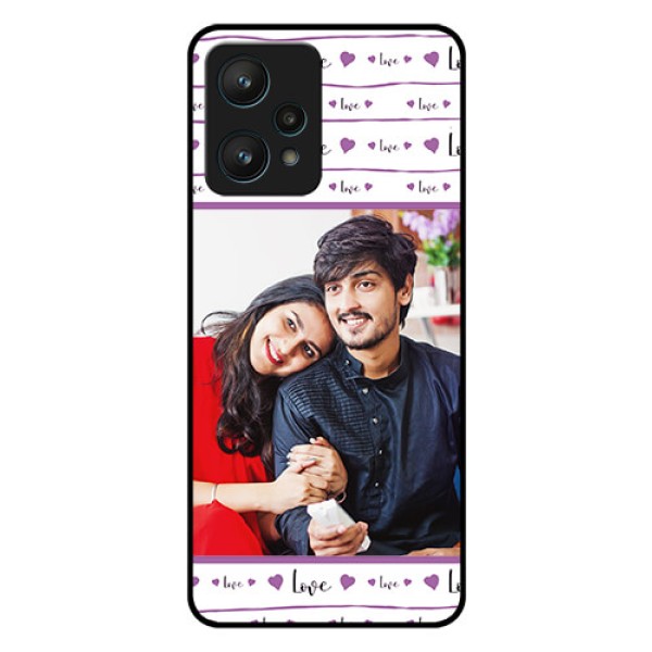 Realme 9 Pro 5G Custom Glass Mobile Case - Couples Heart Design