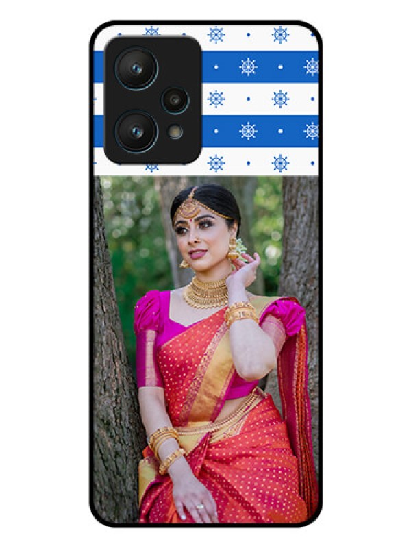 Custom Realme 9 Pro 5G Photo Printing on Glass Case - Snow Pattern Design