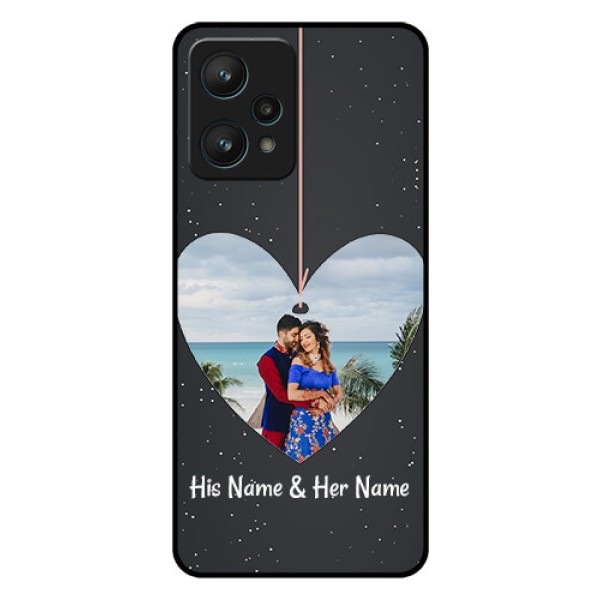 Realme 9 Pro 5G Custom Glass Phone Case - Hanging Heart Design