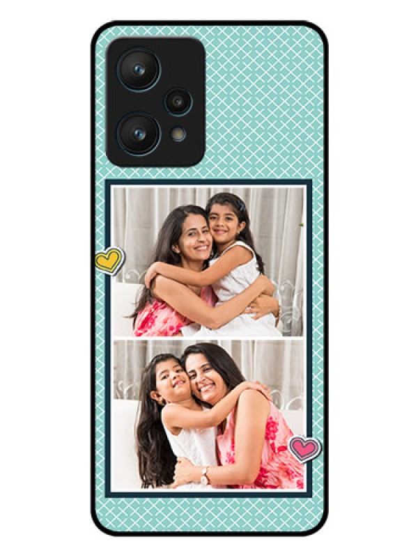 Custom Realme 9 Pro 5G Custom Glass Phone Case - 2 Image Holder with Pattern Design