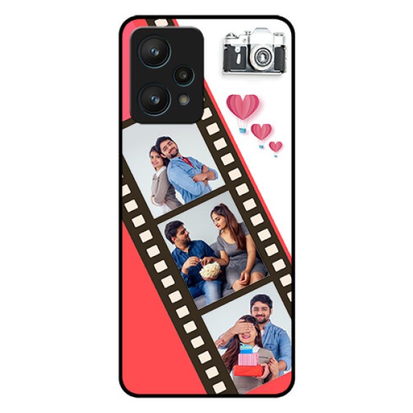 Realme 9 Pro 5G Personalized Glass Phone Case - 3 Image Holder with Film Reel Realme 9 Pro 5G Personalized Glass Phone Case - 3 Image Holder with Film Reel