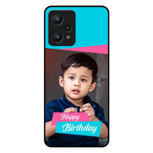 Realme 9 Pro 5G Personalized Glass Phone Case - Image Holder with 2 Color Design